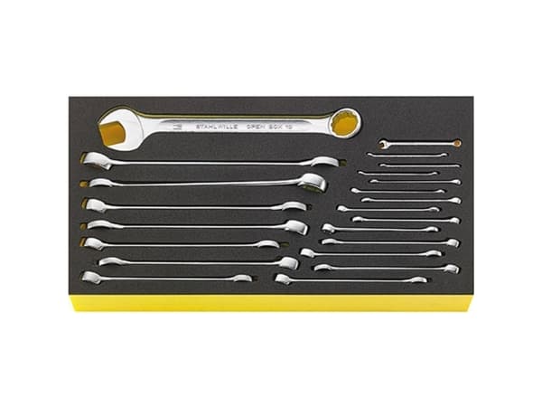 Stahlwille 96830125 TCS WT 13A/22 Gaffelnøgle-sæt Nøglebredde (metrisk) (kun til del) 8 - 19 mm