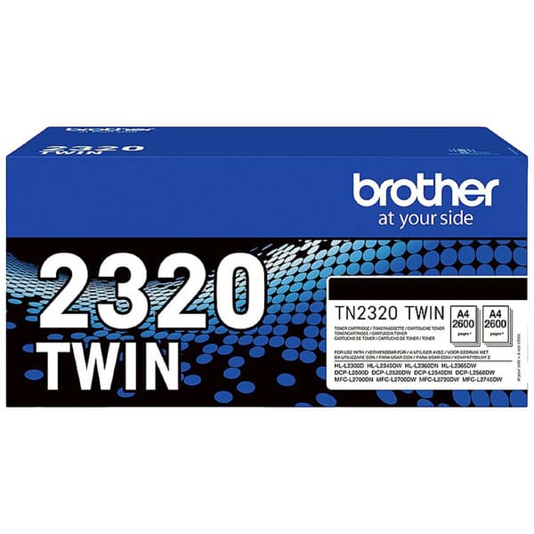 Brother Tonerkassett TN-2320TWIN TN2320TWIN Original Svart 2600 sidor