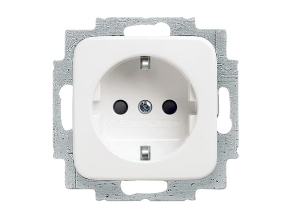 Busch-Jaeger 2CKA002011A1888, Typ F, 2P+E, Vit, IP20, 250 V, 16 A Vit