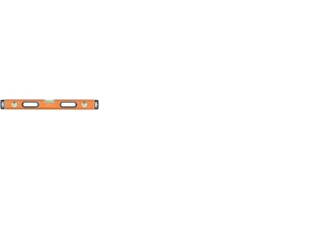 Bahco 466-600-M, 0,6 m, Orange, 0,5 mm/m, Gjuten aluminium, Gummi