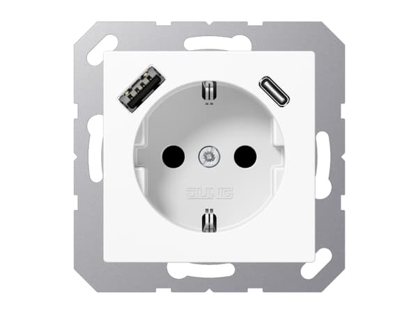 JUNG A1520-15CAWW, Typ F, 5 - 35 ° C, Plast, IP20, 16 A, 50/60 hz