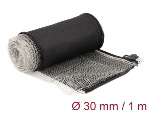 Delock - Kabelhanteringsfodral - 1 m - svart