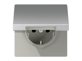 JUNG AL 1520 KL, CEE 7/3, Alumiini, Alumiini, IP44, 250 V, 16 A