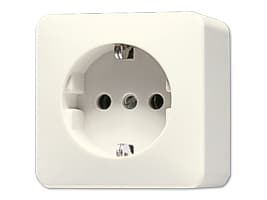 JUNG 620 A, Tyyppi F, Norsunluu, 250 V, 16 A, 61 mm, 61 mm