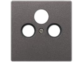 JUNG AL 2990 SAT AN, Antracit, Gjuten aluminium, SAT + TV + radio