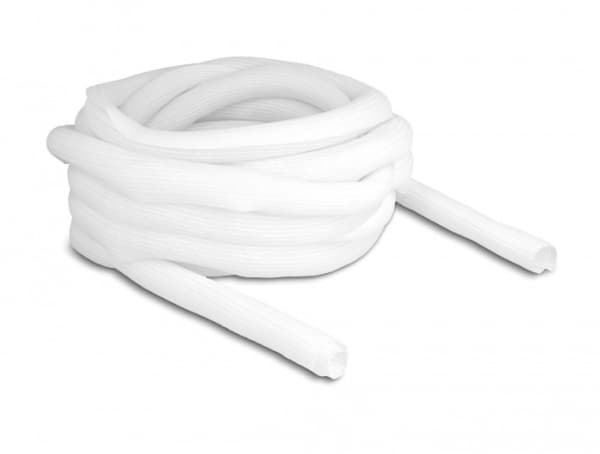 Delock - Flätad ärm - 25 mm diameter - 10 m - vit