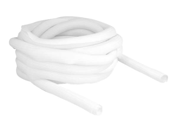 Delock - Flätad ärm - 25 mm diameter - 10 m - vit
