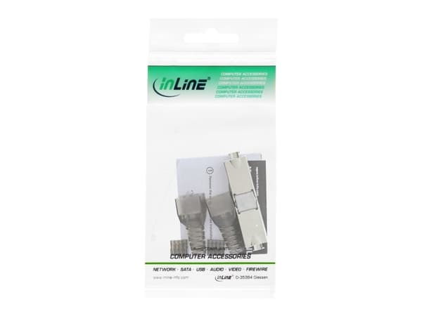 InLine 69992D, LC, Grå, Metallisk, Vit, Cat6a, 1 styck