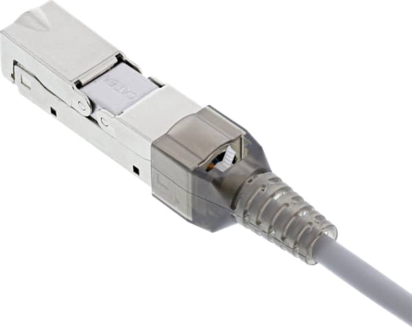 InLine 69992D, LC, Grå, Metallisk, Vit, Cat6a, 1 styck