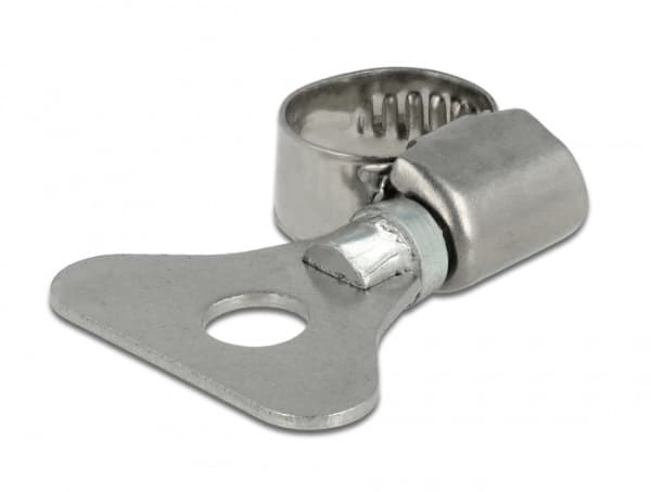 DeLOCK 19570, Butterfly clamp, Ruostumaton teräs, Metalli, Muovipussi, 8 mm, 1,2 cm