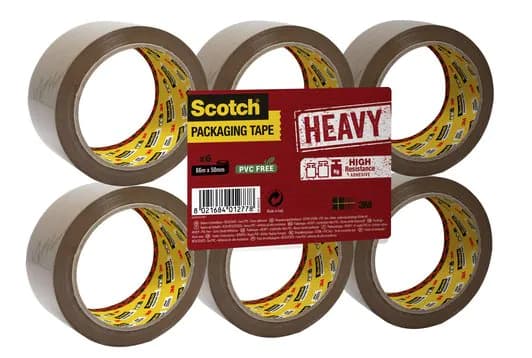 3M HV5066FB, Brun, Förpackning, 66 m, 50 mm, 6 styck