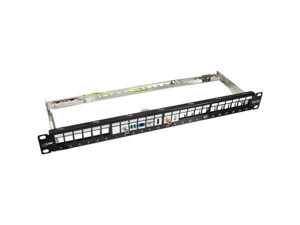 InLine 76202O, Litteä, Metallinen, RJ-45, LSA, Naarasliitin, Naarasliitin, Naarasliitin