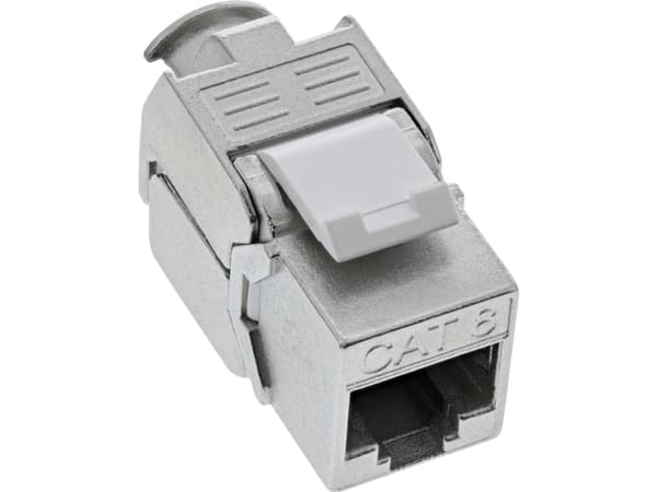 InLine 76202O, Litteä, Metallinen, RJ-45, LSA, Naarasliitin, Naarasliitin, Naarasliitin