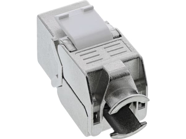 InLine 76202O, Litteä, Metallinen, RJ-45, LSA, Naarasliitin, Naarasliitin, Naarasliitin