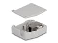 Miniatyrbilde 2 av 4: Delock - Monteringsadapter for DIN-skinne - with keystone module - CAT 6a - STP - RJ-45 - grå