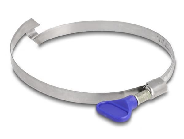 Delock Butterfly - Hose clamp - lämplig för 80 - 100 mm hose - blå (paket om 5)