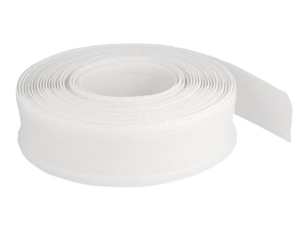 Delock - Flätad ärm - 19 mm diameter with hook-and-loop fastener - 10 m - vit