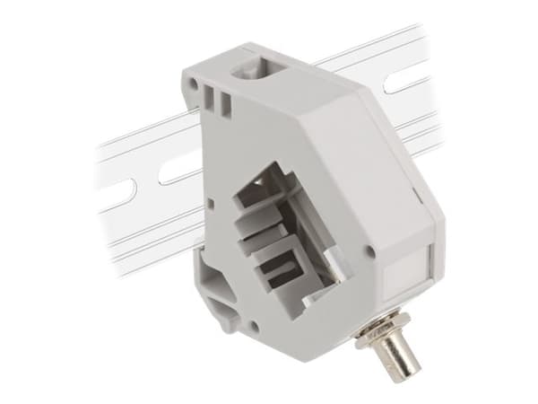 Delock - Adapter för montering av trapetsjack på DIN-skena - ST - grå, vit