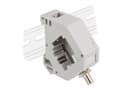 Miniatyrbild 2 av 5: Delock - Adapter för montering av trapetsjack på DIN-skena - ST - grå, vit