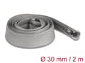 Miniatyrbild 5 av 5: Delock - Flätad ärm - 30 mm diameter with zip fastener - 2 m - grå
