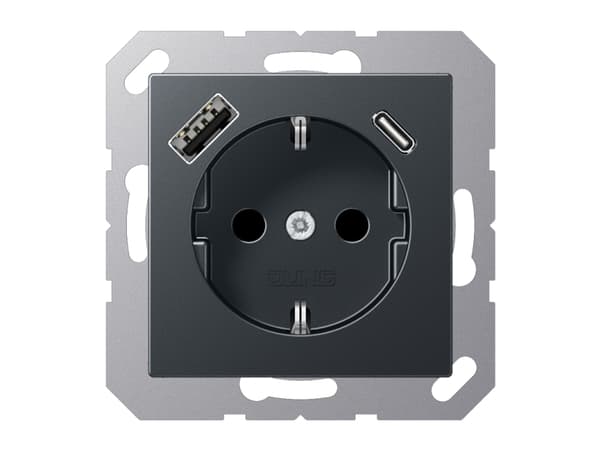 JUNG A1520-15CAANM, tyyppi F, 5 - 35 °C, muovi, IP20, 16 A, 50/60 Hz