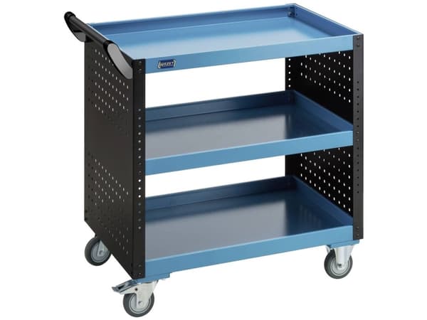 HAZET Assistent, 3 galler, Stål, Stål, Svart, Blå, 50 kg, 4 hjul