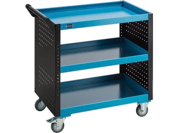 HAZET Assistent, 3 galler, Stål, Stål, Svart, Blå, 50 kg, 4 hjul