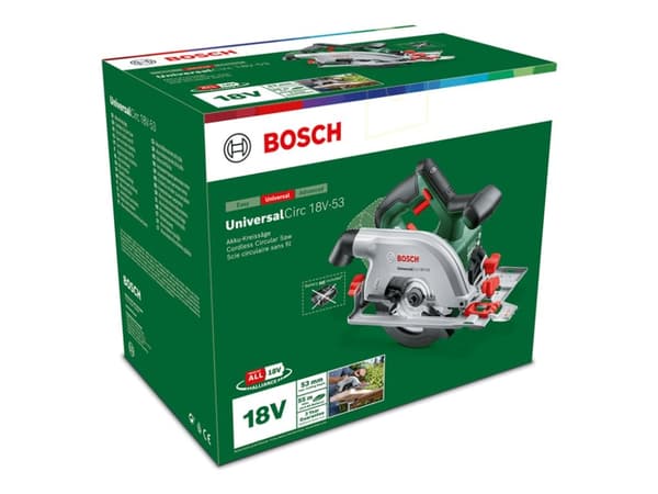 Bosch UniversalCirc 18V-53 - Sirkelsag - trådløs - 160 mm - uten batteri, ingen lader - 18 V - SOLO