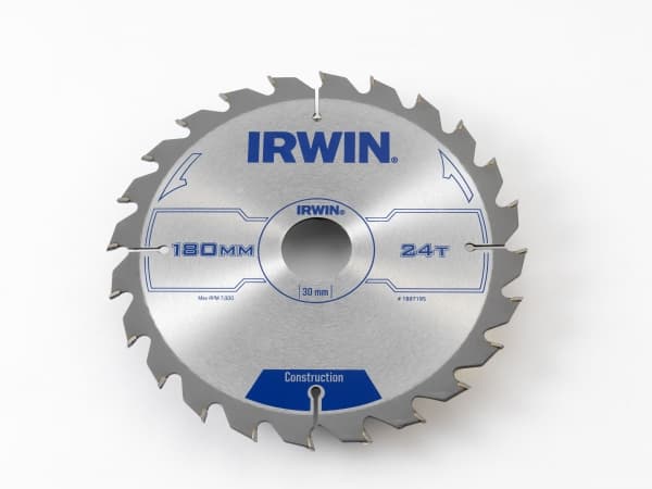 Irwin Circular saw 180x30x2.5mm 24 teeth. - 1897195