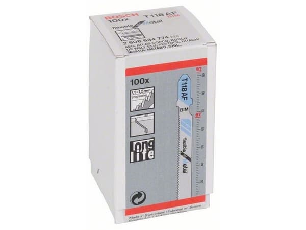 Bosch STIKSAVKLINGE T 118AF METALLI 100 OSAA