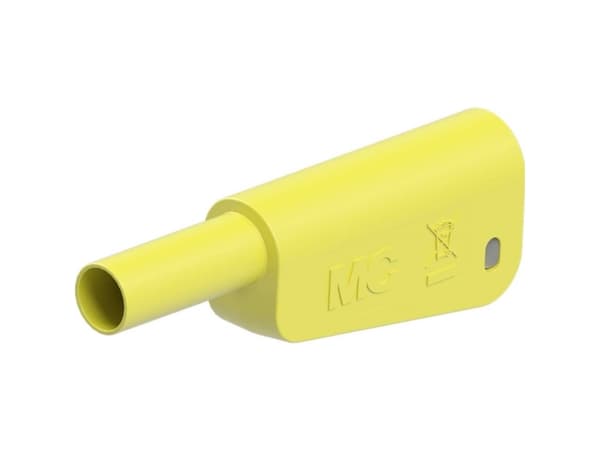 Stäubli SLM-4A-46 Sikkerhedslamelstik Stik Stift-diameter: 4 mm Gul 1 stk