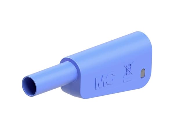 Stäubli SLM-4A-46 Sikkerhedslamelstik Stik Stift-diameter: 4 mm Blå 1 stk
