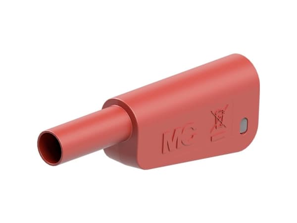 Stäubli SLM-4A-46 Sikkerhedslamelstik Stik Stift-diameter: 4 mm Rød 1 stk