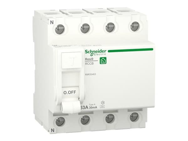 Schneider Electric vikavirtasuojakatkaisija, Resi9, 4P, 63 A, 30 mA, tyyppi A
