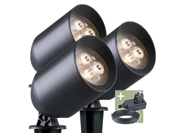 Lampe Ludeco STIG PL3023, 1,5W, LED, IP44, sort