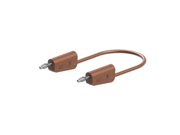 Stäubli 64.1034-07527 // LK-4N-F25 Prøveledning 75 cm Brun 1 stk
