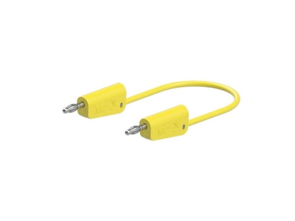 Stäubli 64.1034-02524 // LK-4N-F25 Prøveledning 25 cm Gul 1 stk