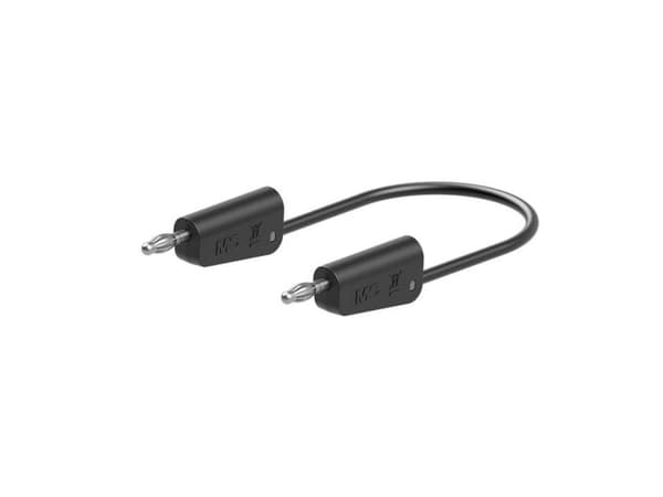 Stäubli 64.1030-07521 // LK-4N-F10 Prøveledning 75 cm Sort 1 stk