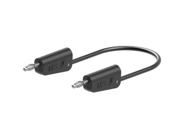 Stäubli 64.1030-07521 // LK-4N-F10 Prøveledning 75 cm Sort 1 stk