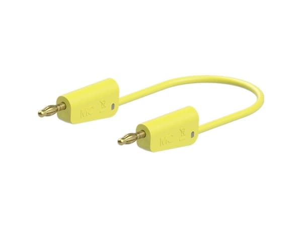 Stäubli 64.1037-02524 // LK-4A-S25 Prøveledning 25 cm Gul 1 stk