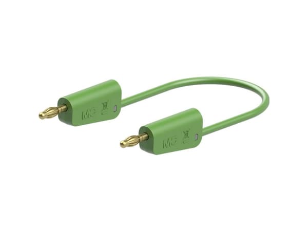 Stäubli LK-4A-S10 Testledning [ - ] 25 cm Grön 1 st