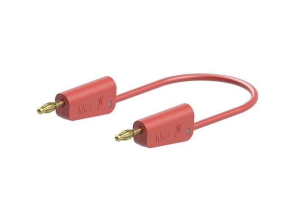Stäubli LK-4A-F25 Prøveledning [ - ] 25 cm Rød 1 stk