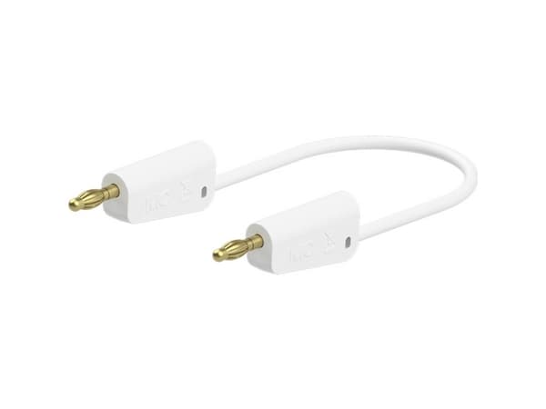 Stäubli 64.1037-02529 // LK-4A-S25 Prøveledning 25 cm Hvid 1 stk