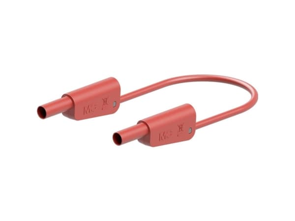 Stäubli SLK-4N-F10 Prøveledning 25 cm Rød 1 stk