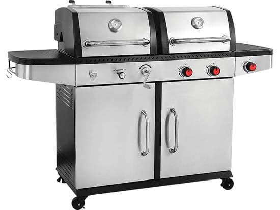 Yato YG-20030, 8200 W, Grilli, Hiili + luonnollinen kaasu, 2 alue(tta), 3000 W, 2200 W Hopea