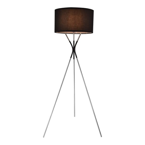 Golvlampa Athlone 145 cm metall silver svart [lux.pro]