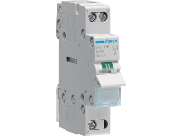 Omskifter 1P 16A asetin 1-2 SFL116 SFL116