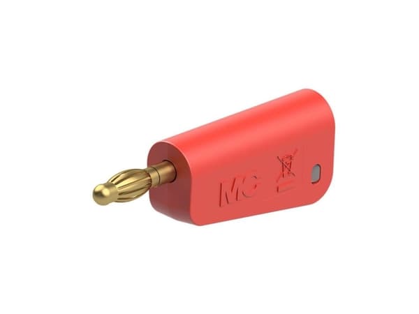 Stäubli LM-4A-39 Lamelstik Stik Stift-diameter: 4 mm Rød 1 stk