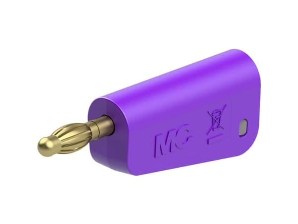 Stäubli LM-4A-39 Lamelstik Stik Stift-diameter: 4 mm Violet 1 stk