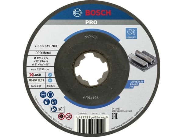 Bosch Accessories Standard for Metal 2608619783 Skæreskive forkrøppet 125 mm 22.23 mm 1 stk